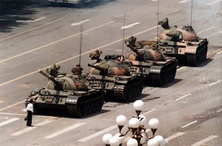 hombre del tanque de Tiananmen>